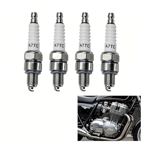 4PCS A7TC Spark Plugs for GY6 Scooters