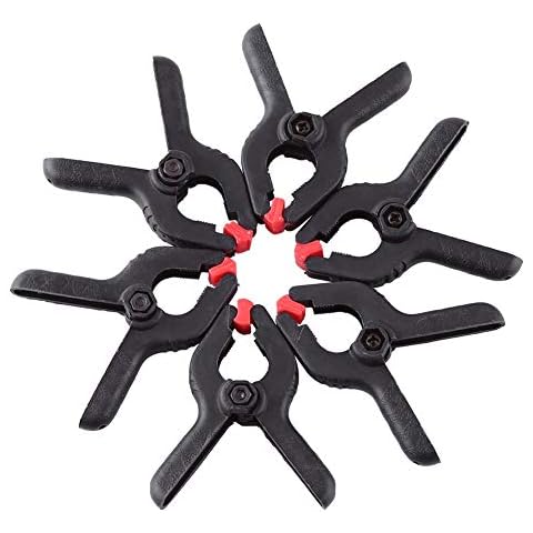 Tosuny 6PCS Photography Clamp Spring Clip for Photo Studio Backdrops/Backgrounds Support, Rubber Padded Grips, Rugged handles Cover