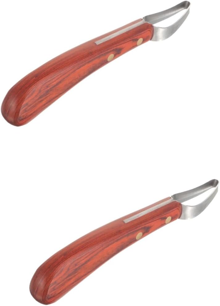 Amosfun 2pcs Daily Use Hoof Trimmer Ergonomic Farrier Tool Sharpened Blades for Efficient Hoof Cutting Durable Manganese Steel and Design Essential Accessory for Horse Owners and Trainers