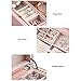 Vlando Mirrored Jewelry Box Organizer - 2-Layer Multi-Compartment for Necklaces Rings Earrings Jewelries Display Storage, Gift for Women Girls Ladies, Pink