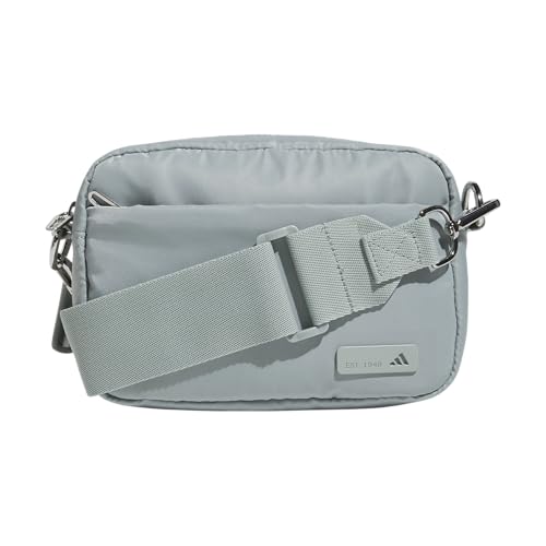 adidas Luxe Crossbody Premium Shoulder Bag Wonder Sage Green/Silver Metallic OSFA