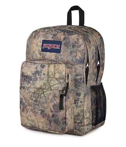Image of JanSport Big Plans Backpack, Bogcore Camo Brown /Lt Brn /Dk Green