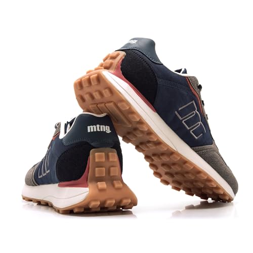 Mtng Para Hombre. 84810 Zapatillas Zinc Azul (45), Plano, Cordones, Casual - 3