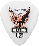 Clayton Acetal Guitar Picks Standard Shape 1.26mm, 12pcs