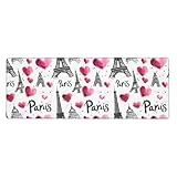 Surface de contrôle lisse : le dessus en tissu imprimé Tour Eiffel permet un suivi stable et une glisse confortable, fonctionne aussi bien comme tapis de souris pour les tâches quotidiennes et les mouvements du curseur