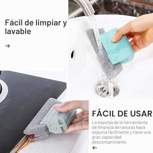 Miniatura 3 de Qeeheng 6 Cepillos De Limpieza Para Ranuras De Ventana, Herramienta De Limpieza Profunda Para El Hogar, Herramienta Mágica De Limpieza Para Puertas Correderas, Persianas, Aire Acondicionado,