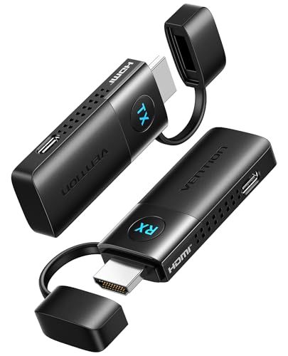 VENTION Mini HDMI sans Fil 50M, Émetteur et récepteur HDMI sans Fil 1080P@60Hz, 5GHz, pour Ordinateur Portable, PC vers TV HD, Moniteur, Projecteur, Plug &...