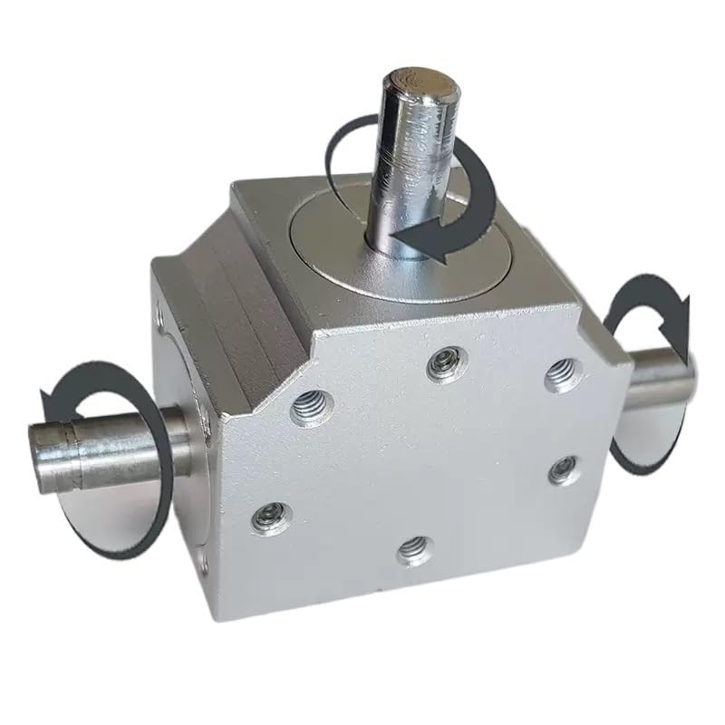 Mechanical Steering 1pcs Reverse Rotation Right Angle Gearbox 1:1 Transmission 8x17mm Shaft 1 Module 20 Teeth Bevel Gear Steering Gearbox Direction Transmission
