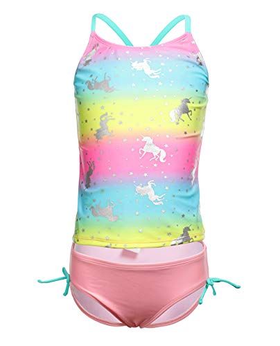 Costume Da Bagno Bambina 2 Pezzi Tankini - Stampa Principessa | Poliestere - Foto 2
