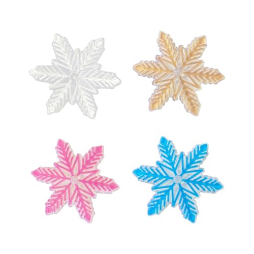 3D Snowflake Snowboarding Stomp Pad Accessory Anti Slip PVC Material for Improving Skid Resistance Durable Exquisite(Golden)