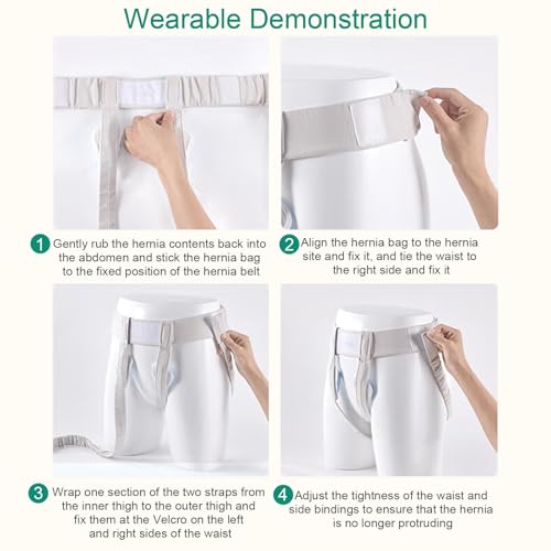 Faja para Hernia Inguinal con 4 Almohadillas, Talla L miniatura 7