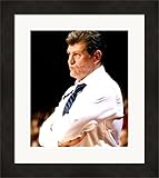 Geno Auriemma autographed 8x10 photo (Womans Basketball Coach University of Connecticut) #20 National Champions Matted & Framed - Autographed College Photos