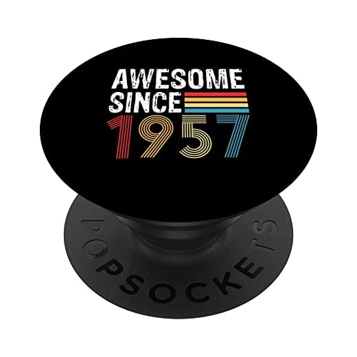 Impresionante Desde 1957 Cumpleaños 1957 Vintage 1957 Año PopSockets PopGrip Intercambiable