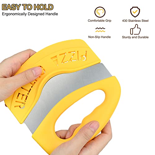 Tacgea Pizza Cutter, Sharp Blade Stainless Steel Pizza Cutter Slicer With Protective Sheath, Kitchen Tool #TOP3