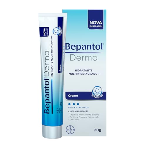 Bepantol Derma Hidratante Multirrestaurador, Pele Seca e Extrasseca, Hidratação Profunda, 20g