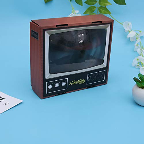 ULTECHNOVO Tela de Aumento Amplificador de Tela de Telefone Celular Lupa Em Forma de Tv Retro Lupa 3
