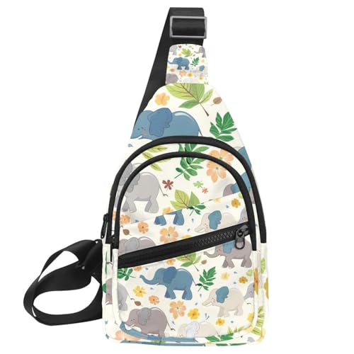 Sac à dos à bandoulière ergonomique avec sangle réglable et motif