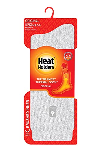 Heat Holders Women's Primrose ORIGINAL™ Twist Crew Sock Black/Light Grey/Women's 5-9