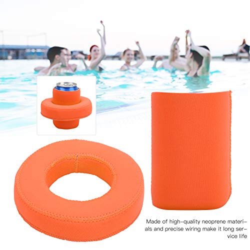 Suporte flutuante para bebidas de neoprene 330 ml, materiais de neoprene flutuantes para piscina, pr