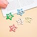 Kasmena 50 PCS Colorful Star Hair Clips for Women Girls,10PCS 2.33