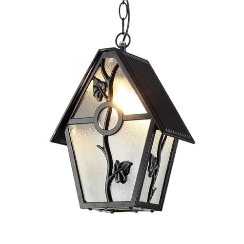 Outdoor Hanging Lamp Vintage Aluminum Pendant Light Creative House Shaped