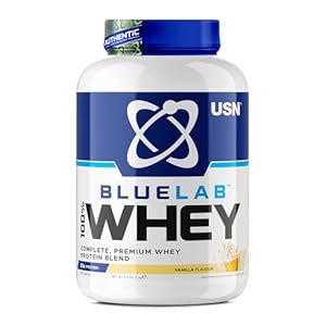 USN Blue Lab Whey Protein Powder: Vanilla – Whey Protein 2kg – Post-Workout – Whey Isolate – Muscle Building Powder Supplement With Added BCAAs