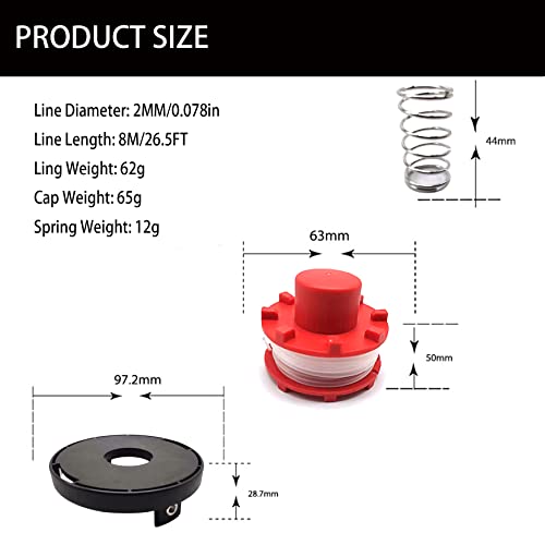 Bobine de fil nylon Einhell GE-CT 36/30 Li E kit accessoires de débroussailleuse