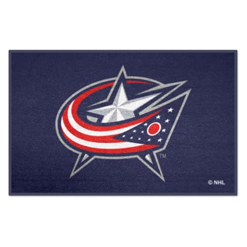 FANMATS 10568 Columbus Blue Jackets Starter Mat Accent Rug - 19in. x 30in. | Sports Fan Home Decor Rug and Tailgating Mat
