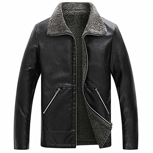 CHUNYU Faux mannen winterjas Pu Leer Casual Streetwear Motorfiets Motorfiets Lederen Jas Kleding - Image 5