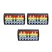 Toddmomy Abacus for Kids Math, 3Pcs Traditional Plastic Mini Abacus Math Counting Toy 7 Digits Rods with Colorful Beads, Portable Calculating Tool
