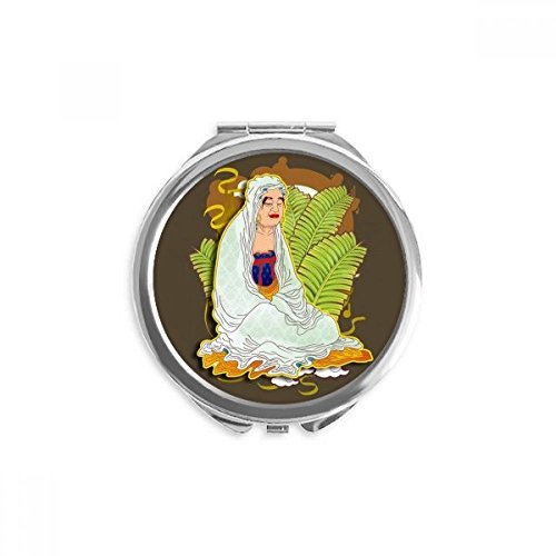Miroir de poche religion dix-huit arhats miroir rond de maquillage