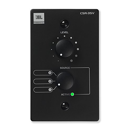 JBL CSR-3SV-BLK Wall Controller 3-Position Source Selector