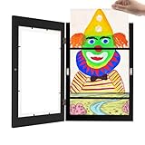 UHdod Kids Artwork Picture Frame, 8.4''x11.8'' Front Opening Kids Artwork Frames Changeable, A4 Pict