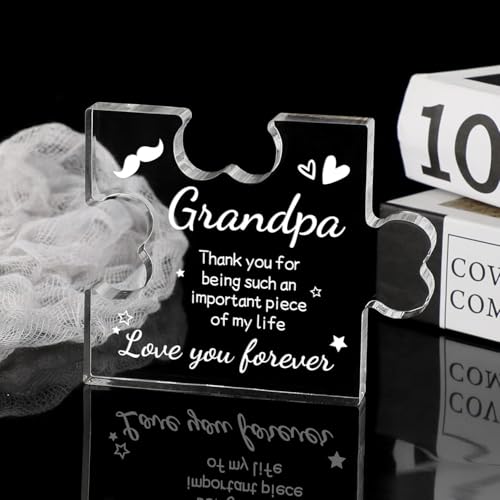 Image of Heart shaped plaque gift (Grandpa)