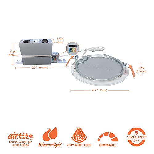 image for HALO HLB 6-Inch Recessed Lighting Canless LED Downlight w/Selectable C