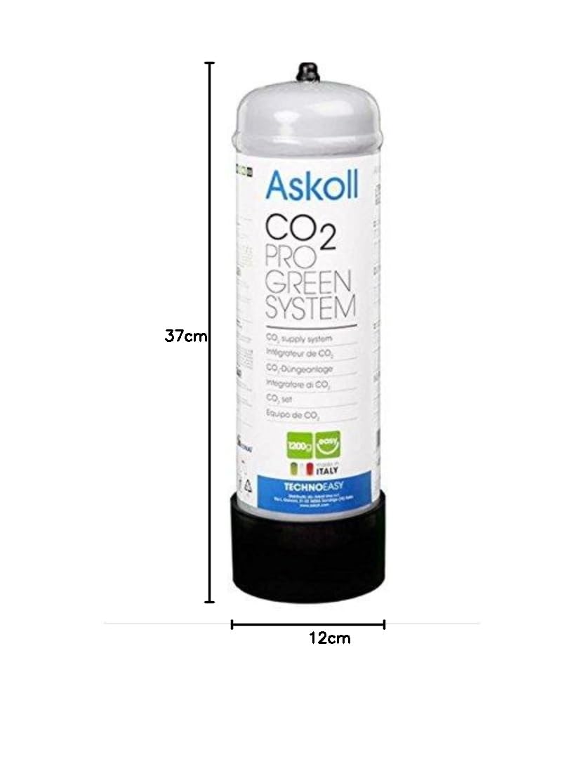 Askoll 001723 Bombola CO2 Non Ricaricabile da 1200g Pro Green System, L