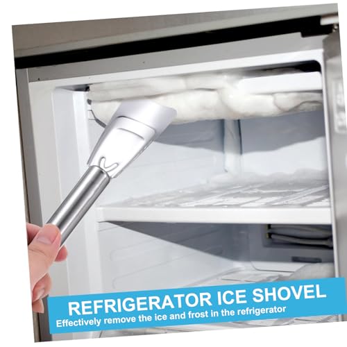 4 Stück Eiskratzer, Edelstahl Kühlschrank Ice Scraper Gefrierschrank, Multifunktionale Eisschaufel, Hochwertige Eisschaber zur Schnellen Eisentfernung, Ideal für Gefrierfach und Kühlschrank