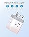 TROND US to UK Plug Adapter - Ireland Hong Kong Type G Travel Adapter with 3 Electrical Outlets 2 USB, USA to Dubai Singapore England Scotland British Kenya Qatar Power Converter Adaptor, ETL Listed