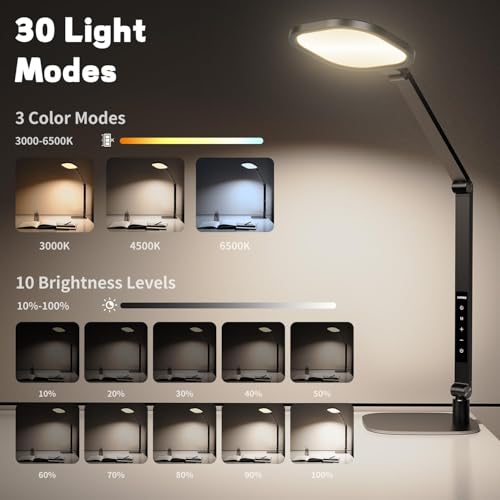 Smart Desk Lamp with Wireless Charging