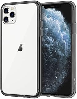 JETech Case for iPhone 11 Pro (2019), 5.8-Inch, Shockproof Transparent Bumper Cover, Anti-Scratch Clear Back (Black)