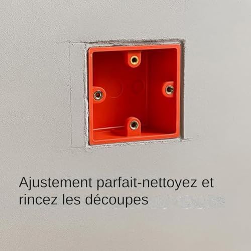 Découpeur pour boîtiers électriques cloison sèche et bois, cutter de précision rectangulaire