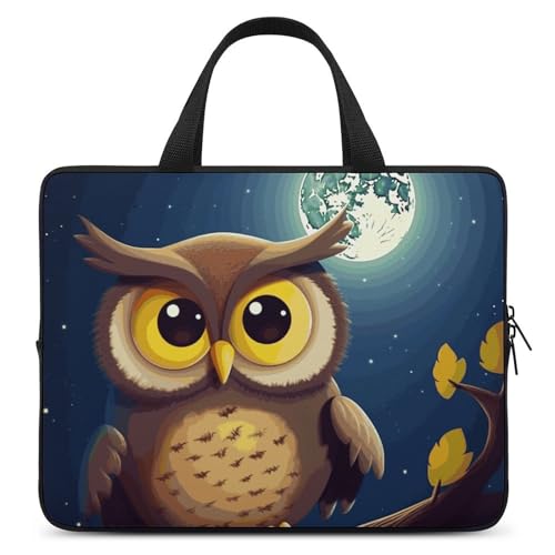 Housse ordinateur 17 pouces hibou antichoc avec protection néoprène imperméable