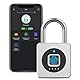 Schloss Fingerabdruck, Eseesmart Vorhängeschloss für Fitnessstudio, Bluetooth Fingerabdruck IOS Watch Entsperren, Wasserdicht Vorhängeschlöss, für Gepäck, Lagerhäuser, Frachtauto, Garage, Spind