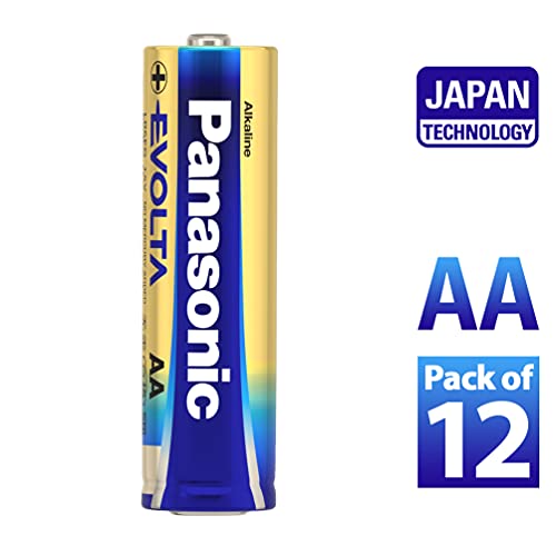 Image of Panasonic Evolta AA Alkaline 1.5V Battery, 20 Times Longer Lasting Than Standard zinc Carbon Batteri