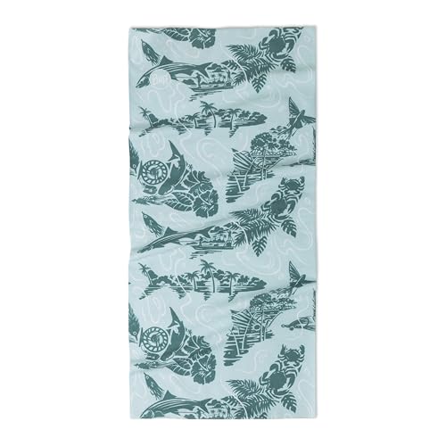 Image of BUFF CoolNet UV Neck Gaiter, UPF 50 Sun Protection, Breathable, Versatile, Quick Dry Face Mask, Fishing Designs, Adult Size