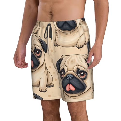 Cute Planet Print Stylish Men Beach Shorts Lightweight Cozy Swim Trunks Summer Casual Outings Holiday2