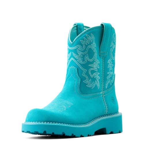 ARIAT Women's Fatbaby Western Boot, Brightest Turquoise, 7.5