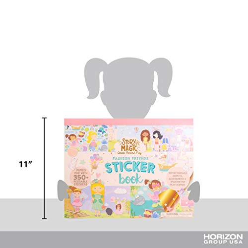 Story Magic Large Sticker Book By Horizon Group Usa, Create Your Own Magical Adventures Inside A 14" X 11" Sticker Book, Over 350 Repositionable Stickers, Sticker Books For Kids 2-4 #TOP5