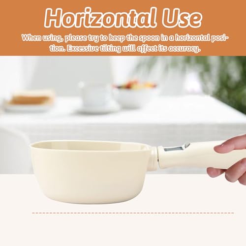 Digitaler Messlöffel, 800g/1g Löffelwaage Digital mit LCD Anzeige und ein Hängeseil Messlöffelwaage Hundefutter Messbecher mit Waage Küchenwaage für Gewürze/Vertrieb von Tierfutter Messschaufel