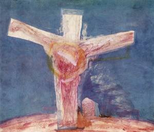 Peinture à l'huile Reproductions de Christ 1971 décoration salon Bela Kondor